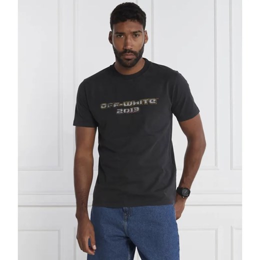 OFF-WHITE T-shirt | Slim Fit ze sklepu Gomez Fashion Store w kategorii T-shirty męskie - zdjęcie 184342178