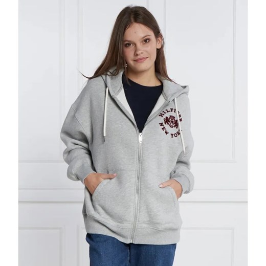 Tommy Hilfiger Bluza VARSITY LONG ZIP UP | Relaxed fit ze sklepu Gomez Fashion Store w kategorii Bluzy damskie - zdjęcie 184342216