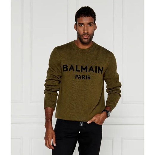 Balmain Wełniany sweter | Regular Fit XXL wyprzedaż Gomez Fashion Store