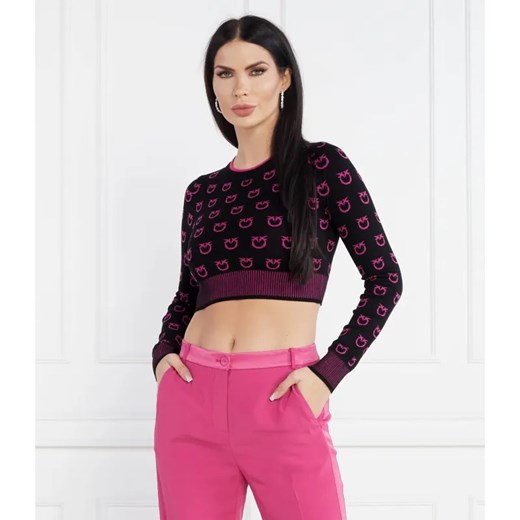 Pinko Sweter | Cropped Fit ze sklepu Gomez Fashion Store w kategorii Swetry damskie - zdjęcie 184342346