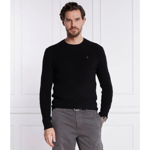 POLO RALPH LAUREN Wełniany sweter | Slim Fit | z dodatkiem kaszmiru ze sklepu Gomez Fashion Store w kategorii Swetry męskie - zdjęcie 184342439
