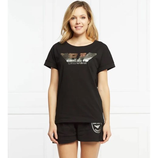 Emporio Armani T-shirt | Regular Fit ze sklepu Gomez Fashion Store w kategorii Bluzki damskie - zdjęcie 184342466