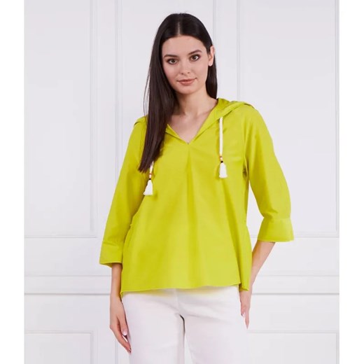 Marc Cain Bluzka | Loose fit | z dodatkiem jedwabiu ze sklepu Gomez Fashion Store w kategorii Bluzki damskie - zdjęcie 184342495