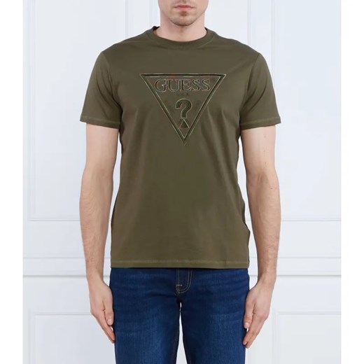 GUESS T-shirt MOISEY | Regular Fit ze sklepu Gomez Fashion Store w kategorii T-shirty męskie - zdjęcie 184342546