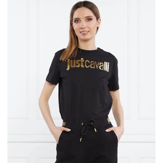 Just Cavalli T-shirt | R LOGO GOLD | Relaxed fit ze sklepu Gomez Fashion Store w kategorii Bluzki damskie - zdjęcie 184342627