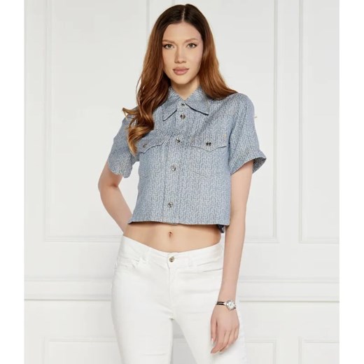 Liu Jo Koszula | Regular Fit | z dodatkiem lnu ze sklepu Gomez Fashion Store w kategorii Koszule damskie - zdjęcie 184342795