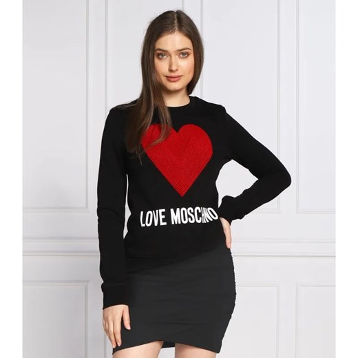 Love Moschino Bluza | Regular Fit ze sklepu Gomez Fashion Store w kategorii Bluzy damskie - zdjęcie 184343047