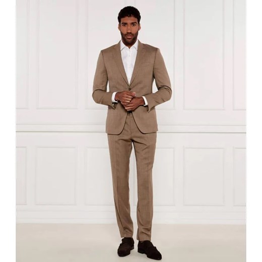 BOSS BLACK Garnitur H-Huge-2Pcs-224 | Slim Fit | z dodatkiem wełny ze sklepu Gomez Fashion Store w kategorii Garnitury męskie - zdjęcie 184343059