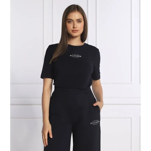 Tommy Hilfiger T-shirt | Regular Fit ze sklepu Gomez Fashion Store w kategorii Bluzki damskie - zdjęcie 184343116