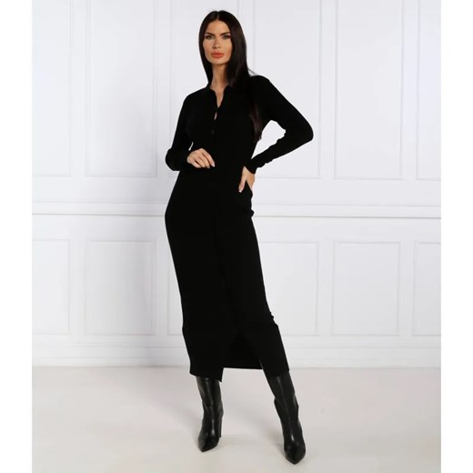 Calvin Klein Sukienka TENCEL RIB | z dodatkiem wełny ze sklepu Gomez Fashion Store w kategorii Sukienki - zdjęcie 184343187