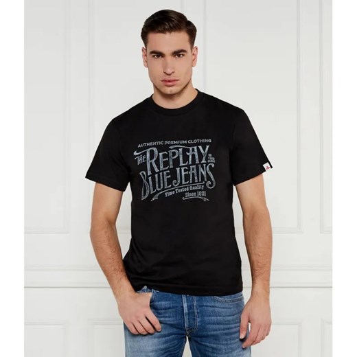 Replay T-shirt | Regular Fit ze sklepu Gomez Fashion Store w kategorii T-shirty męskie - zdjęcie 184343239