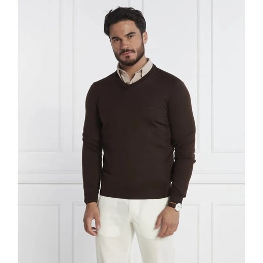 BOSS BLACK Wełniany sweter Baram-L | Regular Fit ze sklepu Gomez Fashion Store w kategorii Swetry męskie - zdjęcie 184343359