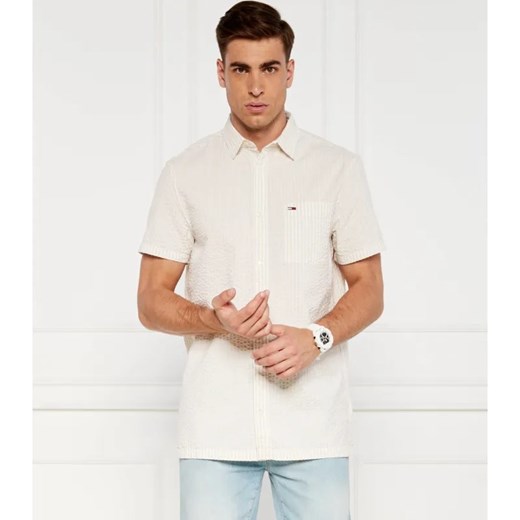 Tommy Jeans Koszula STRIPE SEERSUCKER | Regular Fit ze sklepu Gomez Fashion Store w kategorii Koszule męskie - zdjęcie 184343435