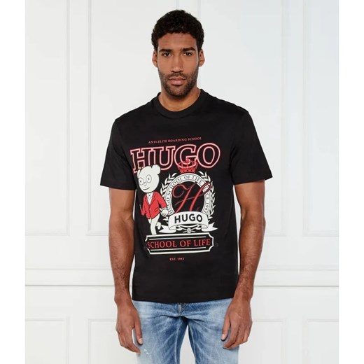 HUGO T-shirt Daporoni | Loose fit ze sklepu Gomez Fashion Store w kategorii T-shirty męskie - zdjęcie 184343509