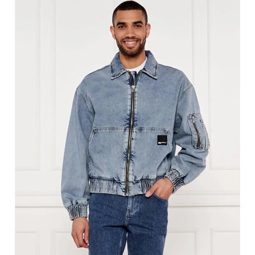Karl Lagerfeld Jeans Jeansowa kurtka bomber | Loose fit ze sklepu Gomez Fashion Store w kategorii Kurtki męskie - zdjęcie 184343547