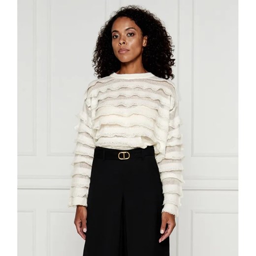 TWINSET Sweter | Loose fit | z dodatkiem wełny ze sklepu Gomez Fashion Store w kategorii Swetry damskie - zdjęcie 184343557
