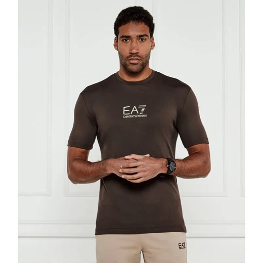 EA7 T-shirt | Slim Fit ze sklepu Gomez Fashion Store w kategorii T-shirty męskie - zdjęcie 184343576