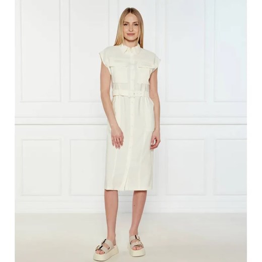 Patrizia Pepe Sukienka z paskiem ze sklepu Gomez Fashion Store w kategorii Sukienki - zdjęcie 184343577