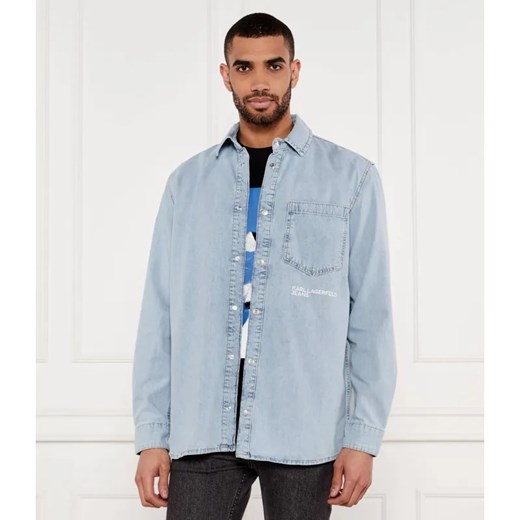 Karl Lagerfeld Jeans Jeansowa koszula | Regular Fit ze sklepu Gomez Fashion Store w kategorii Koszule męskie - zdjęcie 184343727