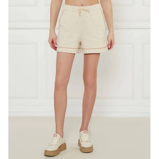 Max Mara Leisure Szorty AIRE | Regular Fit | z dodatkiem lnu M okazja Gomez Fashion Store