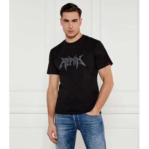 Replay T-shirt | Regular Fit ze sklepu Gomez Fashion Store w kategorii T-shirty męskie - zdjęcie 184343925