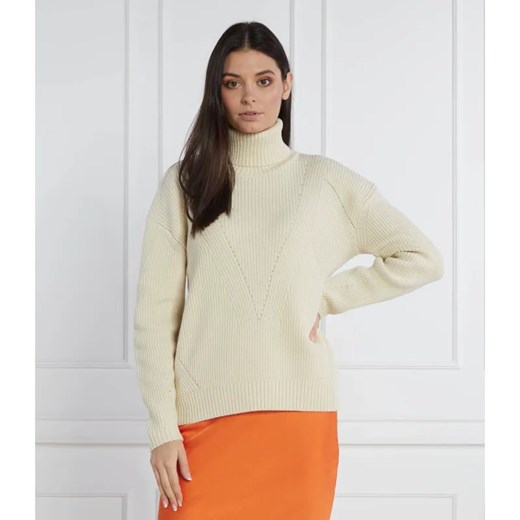 Patrizia Pepe Wełniany golf | Regular Fit ze sklepu Gomez Fashion Store w kategorii Swetry damskie - zdjęcie 184343998