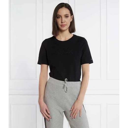 Tommy Hilfiger T-shirt REG BRUSHED CTN NY C-NK SS | Regular Fit ze sklepu Gomez Fashion Store w kategorii Bluzki damskie - zdjęcie 184343999