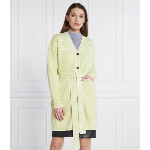 Karl Lagerfeld Kardigan | Regular Fit | z dodatkiem wełny ze sklepu Gomez Fashion Store w kategorii Swetry damskie - zdjęcie 184344059