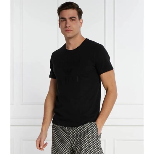 Emporio Armani T-shirt | Regular Fit | z dodatkiem lnu ze sklepu Gomez Fashion Store w kategorii T-shirty męskie - zdjęcie 184344066
