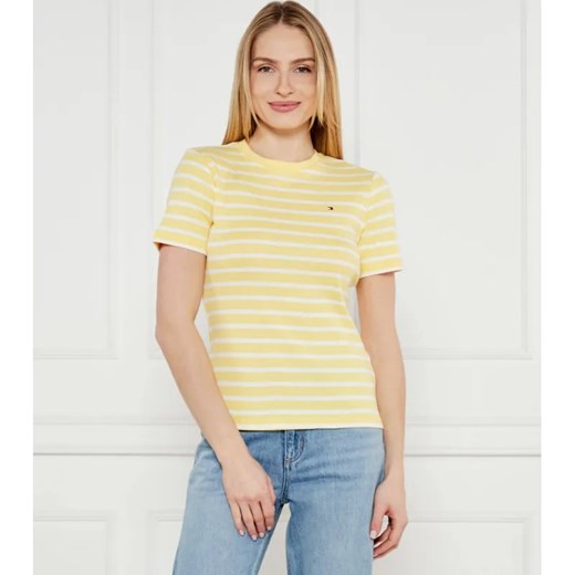 Tommy Hilfiger T-shirt | Slim Fit ze sklepu Gomez Fashion Store w kategorii Bluzki damskie - zdjęcie 184344085