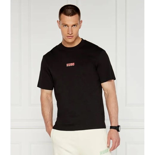 HUGO T-shirt Diqitee | Comfort fit ze sklepu Gomez Fashion Store w kategorii T-shirty męskie - zdjęcie 184344137