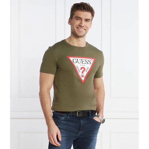 GUESS T-shirt | Slim Fit ze sklepu Gomez Fashion Store w kategorii T-shirty męskie - zdjęcie 184344148