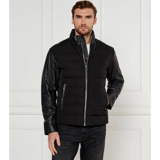BOSS BLACK Skórzana kurtka C-Mersino | Regular Fit | z dodatkiem wełny ze sklepu Gomez Fashion Store w kategorii Kurtki męskie - zdjęcie 184344208