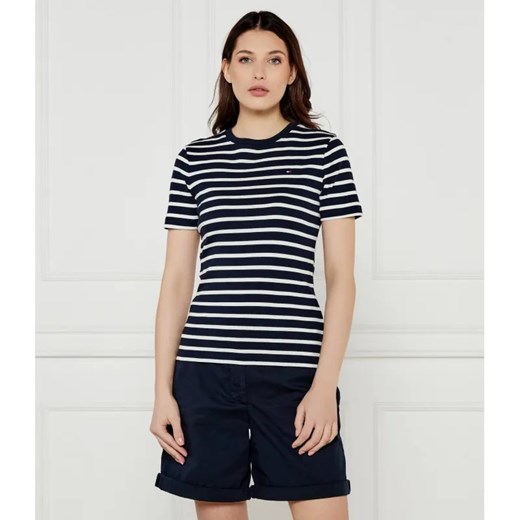 Tommy Hilfiger T-shirt | Slim Fit ze sklepu Gomez Fashion Store w kategorii Bluzki damskie - zdjęcie 184344236
