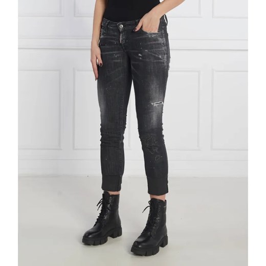 Dsquared2 Jeansy Jennifer Cropped Jea | Slim Fit | low rise ze sklepu Gomez Fashion Store w kategorii Jeansy damskie - zdjęcie 184344286