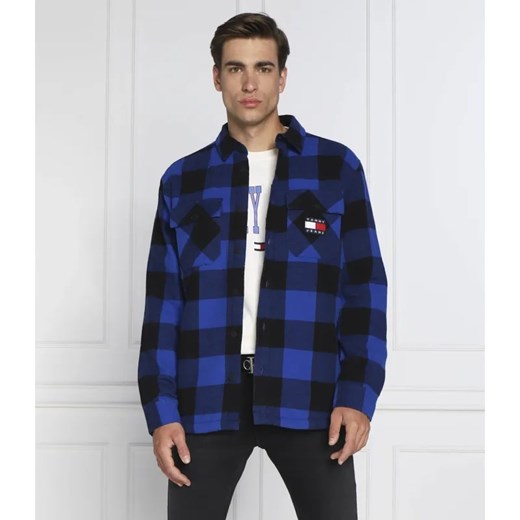 Tommy Jeans Ocieplana koszula | Oversize fit ze sklepu Gomez Fashion Store w kategorii Koszule męskie - zdjęcie 184344288