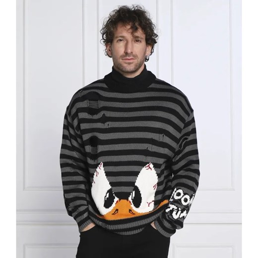 GCDS Sweter | Regular Fit | z dodatkiem wełny ze sklepu Gomez Fashion Store w kategorii Swetry męskie - zdjęcie 184344316