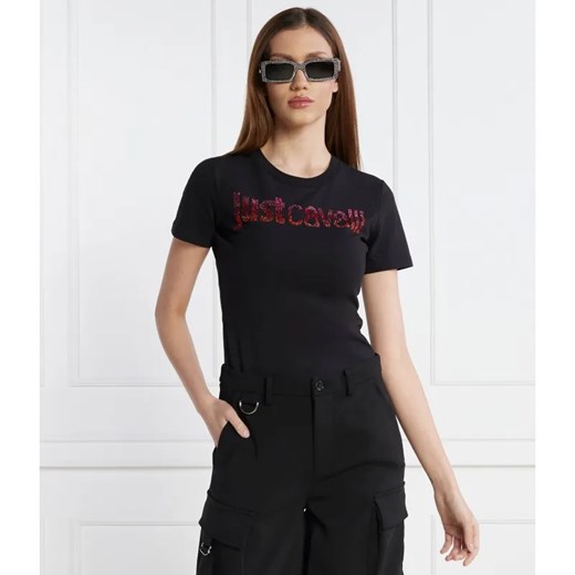 Just Cavalli T-shirt | Regular Fit ze sklepu Gomez Fashion Store w kategorii Bluzki damskie - zdjęcie 184344325