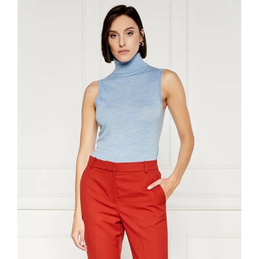 Tommy Hilfiger Wełniany top MERINO | Slim Fit ze sklepu Gomez Fashion Store w kategorii Bluzki damskie - zdjęcie 184344326