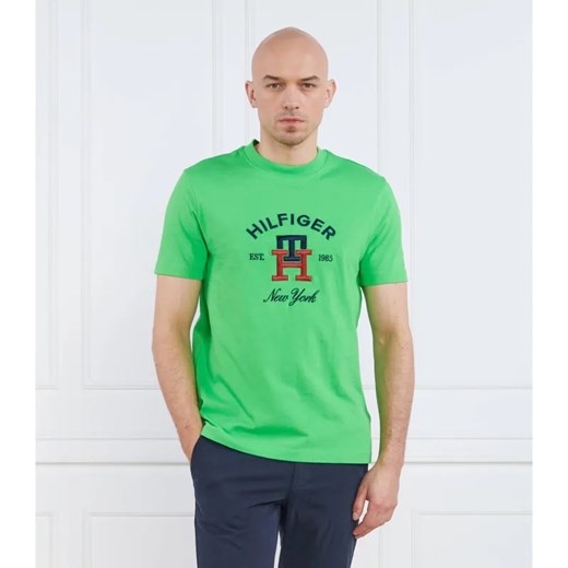 Tommy Hilfiger T-shirt CURVED MONOGRAM | Regular Fit ze sklepu Gomez Fashion Store w kategorii T-shirty męskie - zdjęcie 184344345