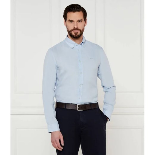 BOSS BLACK Lniana koszula H-ROAN-BD-E-C1-243 | Slim Fit ze sklepu Gomez Fashion Store w kategorii Koszule męskie - zdjęcie 184344395