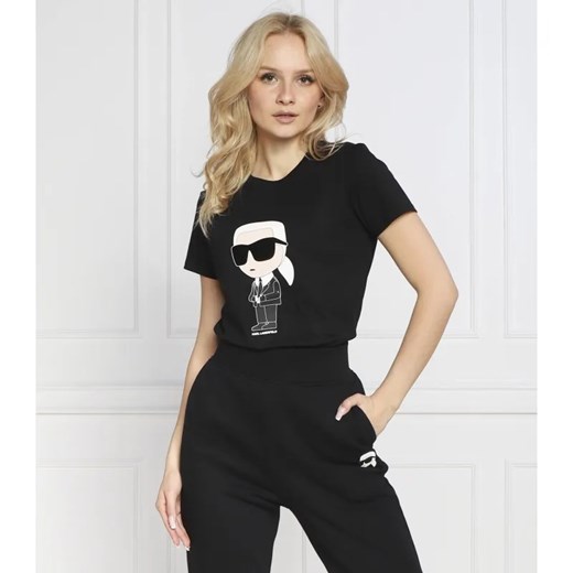 Karl Lagerfeld T-shirt ikonik 2.0 | Regular Fit ze sklepu Gomez Fashion Store w kategorii Bluzki damskie - zdjęcie 184344407