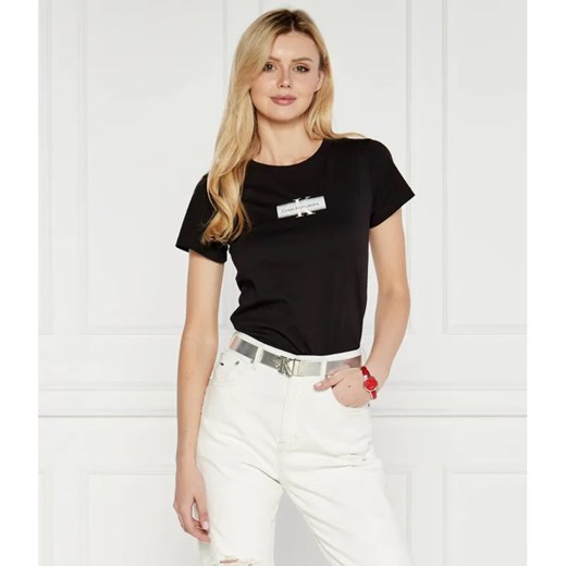 Calvin Klein Jeans T-shirt FADED | Slim Fit ze sklepu Gomez Fashion Store w kategorii Bluzki damskie - zdjęcie 184344409