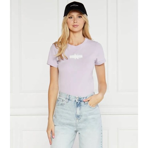 Calvin Klein Jeans T-shirt FADED | Slim Fit ze sklepu Gomez Fashion Store w kategorii Bluzki damskie - zdjęcie 184344579
