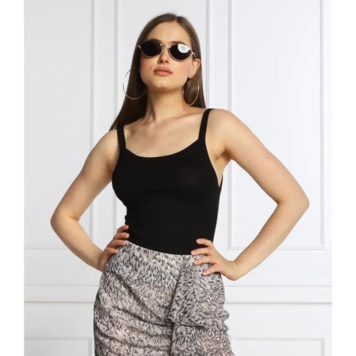 Patrizia Pepe Lniany top | Slim Fit ze sklepu Gomez Fashion Store w kategorii Bluzki damskie - zdjęcie 184344696