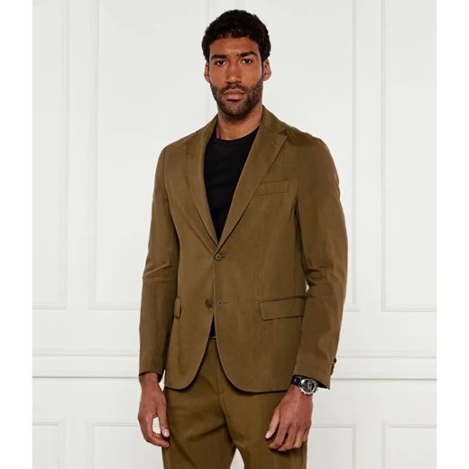 BOSS BLACK Lniana marynarka P-Hanry-Flaps-WG-252 | Slim Fit ze sklepu Gomez Fashion Store w kategorii Marynarki męskie - zdjęcie 184344737