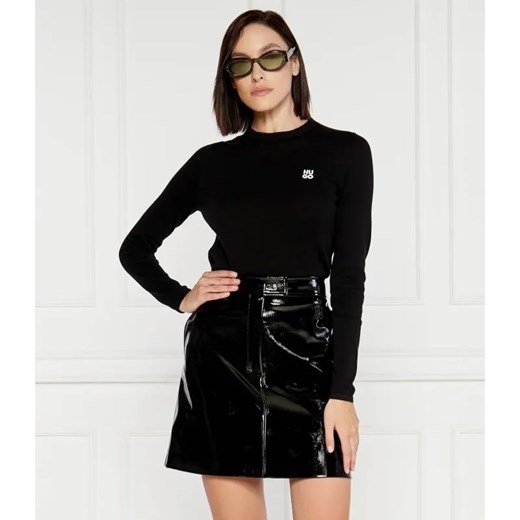 HUGO Sweter Scallia | Slim Fit ze sklepu Gomez Fashion Store w kategorii Swetry damskie - zdjęcie 184344756