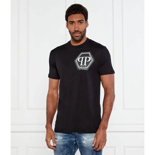 Philipp Plein T-shirt Hexagon | Regular Fit ze sklepu Gomez Fashion Store w kategorii T-shirty męskie - zdjęcie 184344799