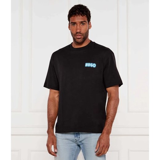HUGO T-shirt Duwood | Relaxed fit ze sklepu Gomez Fashion Store w kategorii T-shirty męskie - zdjęcie 184344829