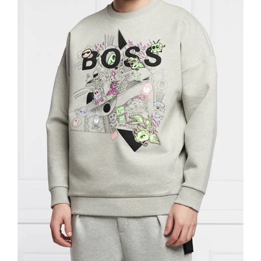 BOSS GREEN Bluza Salbo Lotus | Regular Fit ze sklepu Gomez Fashion Store w kategorii Bluzy męskie - zdjęcie 184344849